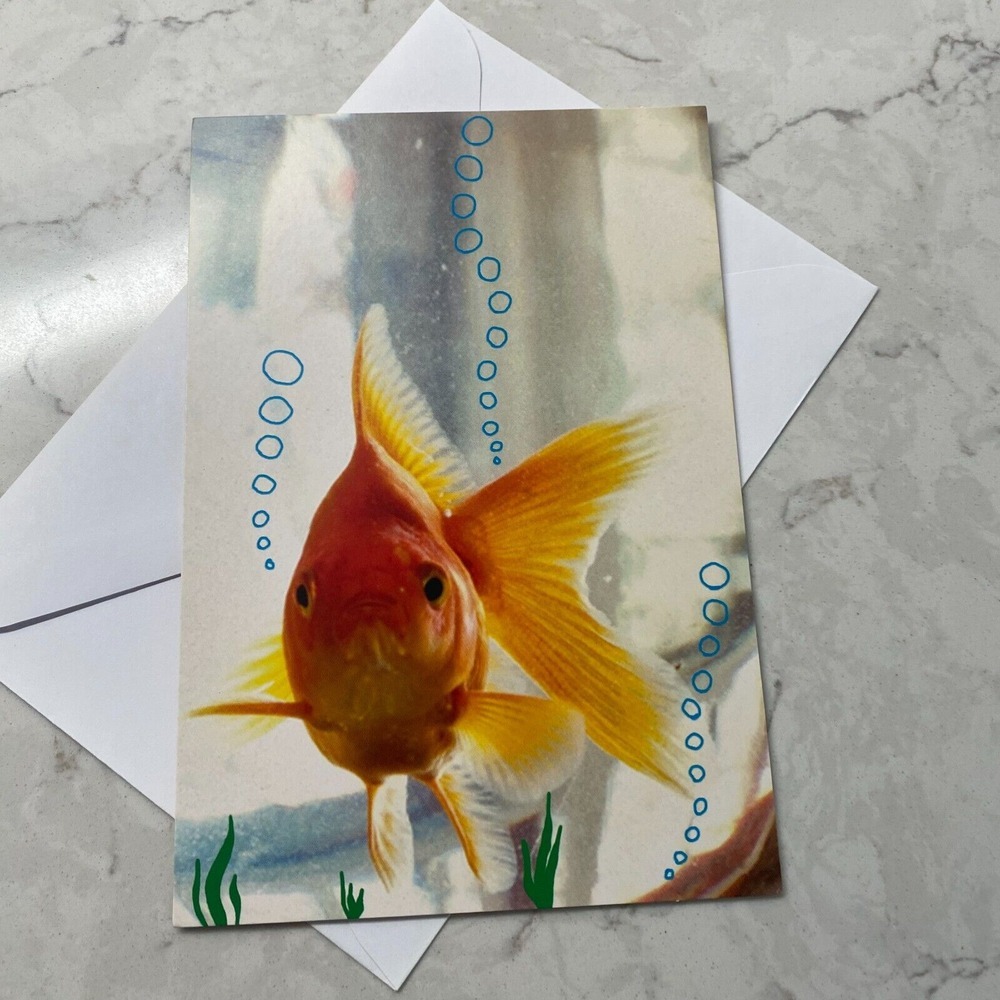 Hallmark‎ Goldfish Compliments Appreciation Greetings Card with Envelope